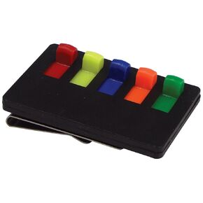 CA10 Plastic Chart Accessory, Clip-On Binder Alert, Universal, Multi-Color