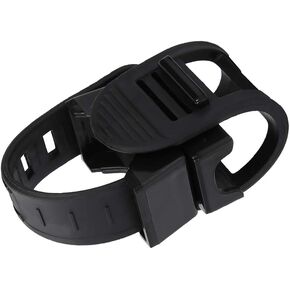 Qiilu Bike Light Holder Bike Flashlight Mount Black Plastic Universal Adjustable 360 Degree Rotation Headlight Holder Flashlight Rack