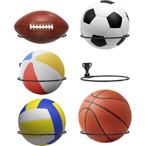 Basketball Holder Wall Mount Ball Holder Wall Mount Ball Storage Rack for Display Football Volleyball Soccer Basketball Wall Decor in Saudi Arabia