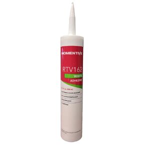 Momentive RTV162 Silicone, One-Part, White, Paste, Non-Corrosive, 10.1 fl oz Cartridge, (RTV162-300ML)