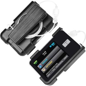 حقيبة مضخة tSlim x2 مع مشبك، حافظة ترادفية مع مشبك دوار 360 درجة، t: ملحقات مضخة Slim X2 للعناية بمرضى السكري، حقيبة مضخة الأنسولين القوية، متوافقة تمامًا مع t: Slim X2 & G3-Black