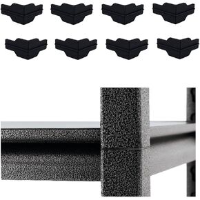 Whalen Post Insert Corner Connector for Shelving Costco (8 Units), Black