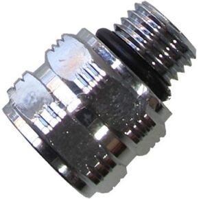 Scuba Choice Scuba Adaptor M-7/16-20 F-3/8-24 AS568-012-N70 | 7/16-20 UNF-2A | 3/8-24 UNF-2B