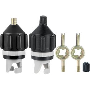 Yetaha 2PCS Inflatable SUP Pump Adaptor, Paddle Board Pump Adapter with Valve-Core Wrenches for Paddle Boards Rubber Boats Dinghy Inflatable Beds Canoes Kayak