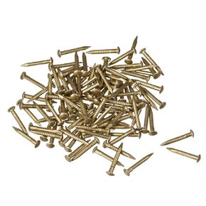 uxcell Small Tiny Brass Nails 1.2x15mm for DIY Decorative Pictures Wooden Boxes Household Accessories 100pcs