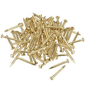 Uxcell مسامير نحاسية صغيرة صغيرة 1.2x15 مللي متر DIY بها بنفسك صور ديكور صناديق خشبية اكسسوارات منزلية 100 قطعة