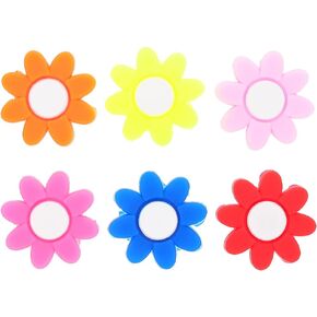 NUOBESTY 6Pcs Tennis Racket Dampener Flower Shape Tennis Dampener Racket Shocks Absorbing Tool