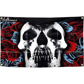 deftones Music Art Tapestries 3x5 Feet Banner Funny Man Cave Wall Decor with 4 Brass Grommets for College Dorm Room Decor,Outdoor,Parties gifts, travel, events, festivals.., black in Saudi Arabia