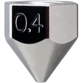 Micro Swiss Plated Wear Resistant nozzle for UP Box+ / UP300 / Cetus Extruder / Afinia H800+, H800 & H480-02 (.4mm)