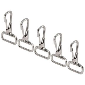 Snap Hooks, 5Pcs Swivel Eye Snap Hooks, 304 Stainless Steel Swivel Eye Snap Hooks 29mm Diving Clips Spring Hooks for Bird Feeders, Pet, snap Hooks