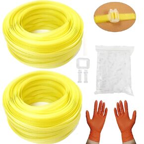 PP Plastic Strapping Kit, Manual Packaging Strapping Tool, Banding Tool with 1/2" Wide x 7900" Length Poly Strapping, 200 pcs Plastic Banding Strap Buckles, for Packing and Shipping