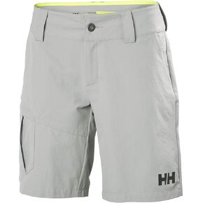 Helly Hansen Women's Quickdry, Sun Protection, Durable Cargo Shorts, Grey Fog, 28