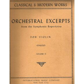 Orchestral Excerpts From the Symphonic Repertoire for Violin, Vol. 2