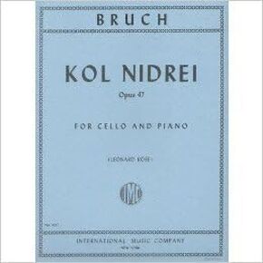 Bruch, Max - Kol Nidre Op 47 for Cello and Piano - Arranged by Rose - International Edition