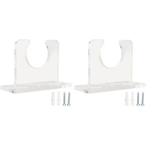 2Pcs Baseball Bat Holder Vertical Baseball Bat Display Case Wall Mount Display Rack Sturdy Acrylic Bat Hanger for Baseball,Softball Bat(10x4x7cm / 3.9x1.6x2.8in)