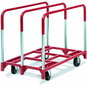 Raymond 3860 Steel Panel Mover with 3 Standard Upright and 6" x 2" Phenolic Caster, 2400 lbs Capacity, 41" Length x 32" Width x 9" Height