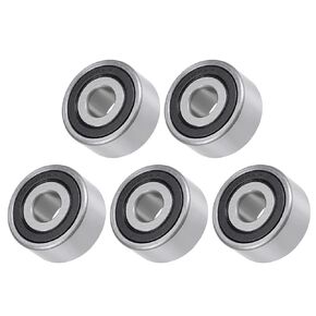 5pcs 3200-2RS Angular Contact Ball Bearing - [10mm Bore Dia x 30mm OD x 14.3mm Width] Sealed Bearings for Pumps Compressors Gearboxes