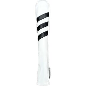Golf Alignment Stick Cover - Chilxe White Alighment Stick Headcover Head Cover - Synhtetic Leather Alignment Stick Holder - Basic Golf Accessories