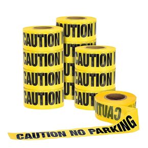 بكرة شريط تحذير من Adir، بطول 300 قدم - شريط أصفر ساطع مقاس 3 بوصات عالي الوضوح مع طباعة سوداء جريئة - شريط تحذير من عدم ركن السيارات للبناء وشركات المرافق وإنفاذ القانون in Kuwait