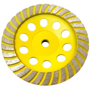 Stadea CWD104H 6" Diamond Cup Wheel - Turbo - Series Standard C - 5/8"11 T - Yellow