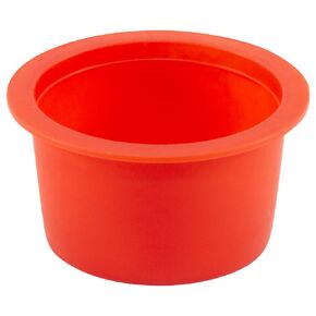 Caplugs Z7271AK1 Plastic Tapered Cap and Plug. T-727, PE-LD, Cap OD 1.34" Plug ID 1.5", Red (Pack of 20)