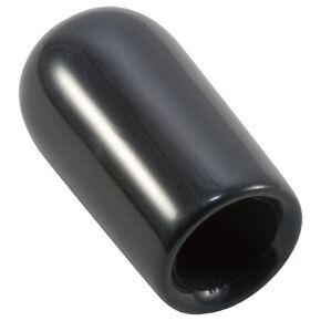 Caplugs 99394064 Plastic Round Cap VC-234-8, Vinyl, Cap ID 0.234" Length 0.500", Black (Pack of 200)