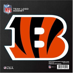FANMATS 32359 Cincinnati Bengals Large Team Logo Magnet 10" (8.8454"x6.2285")