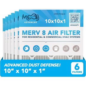20x30x1 Air Filter (4-PACK) | MERV 8 | MOAJ Advanced Dust Defense | BASED IN USA | Quality Pleated Replacement Air Filters for AC & Furnace Applications | Actual Dimensions: 19.7" x 29.7" x 0.75" (in)