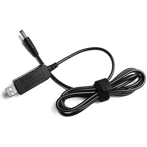USB 5V to DC 9 V Guitar Pedal USB Power Cable, Tip Negative(-) design, Max current 800mAh, Compatible for Most 9V Guitar Effects Pedals (Center Negative)