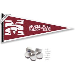 Morehouse Maroon Tigers Pennant Flag and Wall Tack Mount Pads