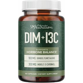 DIM & Indole 3 Carbinol for Hormone Balance for Women & Men | Metabolism Support, Estrogen Balance, Menopause Supplements for Womens Health, Antioxidants | Vegan, Non-GMO, Gluten-Free | 60 Ct.