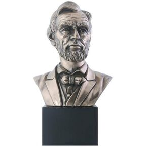 President Abraham Lincoln Resin Standing Bust Figurine, 9 Inch