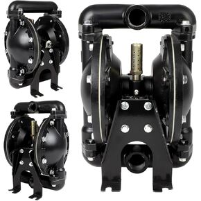 35GPM 120PSI Air-Operated Double Diaphragm Pump QBY4-25L 1 Inlet Outlet Port For Environmental Protection Drainage Construction Petroleum Chemical Pharmaceutical Electric Power