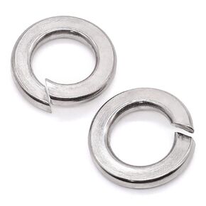 Glvaner 7/16" ID Stainless Steel Spring lock Washers (50 pcs) Stainless Steel 304 Splict Lock Washer Plain Finish