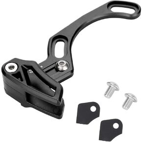 Qiilu Mtb Chain Guide Chain Guide Black Aluminium Alloy Nylon Aluminium Alloy Ultralight Bike Chain Guide Tool for Iscg 05 Bottom Bracket Bicycle sory Black