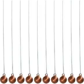 10pcs Burning Spoon Heating Spoon Teaching Instrument Copper Burning Spoon Chemical Experiment Tool Spoon Chemical Combustion Spoon Combustion Burning Spoon Laboratory Supplies