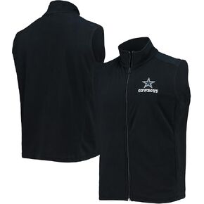 Men's Black Minnesota Vikings Houston Fleece Full-Zip Vest