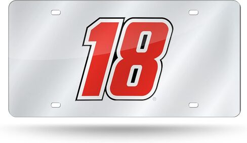 NASCAR Kevin Harvick No. 4 2021 Season Rico Industries Premium Laser Cut Metal Auto Tag- Full Size Front Plate- Weatherproof – Silver Background, Vibrant Driver’s Number - Show Your Pride Around Town in Saudi Arabia