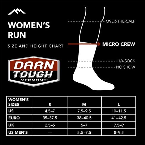 Darn Tough Woman's Circuit Micro Crew Ultra-Lightweight with Cushion (Style 1059) - in Saudi Arabia