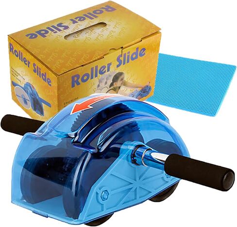 Ab Roller Wheel, Rebound Abdominal Roller with Knee Mat Gear and Turtle Shell Cover Protection Ab Trainer Muscle Fitness Machine Exercise Equipment for Ab Core Training Home Gym Workout in Saudi Arabia