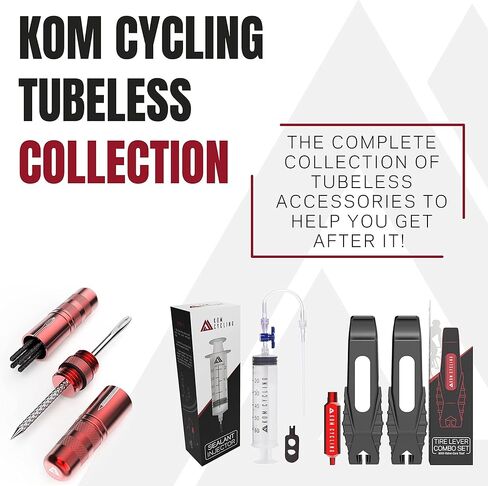 KOM مانع تسرب الإطارات بدون أنابيب للدراجات لإصلاح الإطارات بدون أنابيب مع خيارات مانعة للتسرب للدراجة 500 مل 1000 مل - متوافق مع حاقن مانع التسرب بدون أنبوب وأداة إصلاح الإطارات - إصلاح سريع بدون أنابيب! in Kuwait