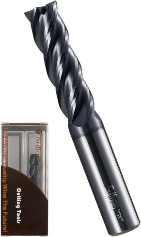 3/16" Carbide Square Nose End Mill Set (5 Pcs), 4 Flute CNC Mill Bits Tools for DIY & Professional, Solid Carbide Cutter (Tungsten Carbide + Cobalt) for Milling Steel and Metals (5Pcs, 3/16) in Saudi Arabia