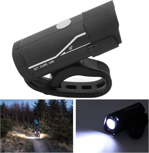 المصباح الأمامي للدراجة، مصابيح الدراجة مع إيقاف التشغيل التلقائي مع كابل بيانات للركوب الليلي للتخييم والمشي لمسافات طويلة in Kuwait