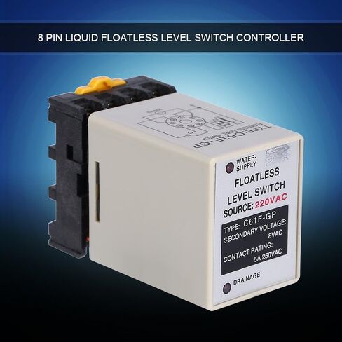 وحدة تحكم بمفتاح المستوى C61F-GP AC220V 50/60HZ مفتاح مستوى سائل غير عائم مع قاعدة in Saudi Arabia