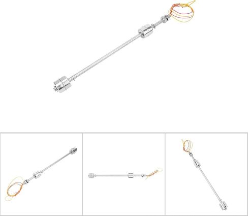 Float Switch,DC 0~110V Stainless Steel Double Ball Float Switch Liquid Level Controller Sensor Switch for Water Tank,Pool,Sink,Fish Tank,etc,Large Size (500mm)(Floating body 300mm) in Saudi Arabia