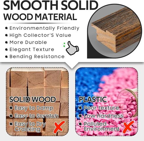 Space Art Deco، إطار ملصق خشبي مقاس 13 × 19 بني داكن - عرض صور مقاس 11 × 17 مع حصيرة أو 13 × 19 بدون حصيرة، إطار معرض حائط أفقي أو عمودي مع زجاج حقيقي للأعمال الفنية (عبوتان) in Kuwait