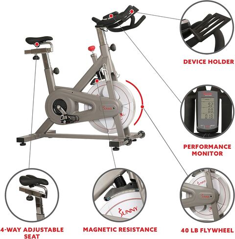 Sunny Health & Fitness Synergy Series Magnetic Indoor Cycling Exercise Bike in Saudi Arabia