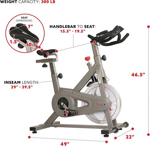 Sunny Health & Fitness Synergy Series Magnetic Indoor Cycling Exercise Bike in Saudi Arabia