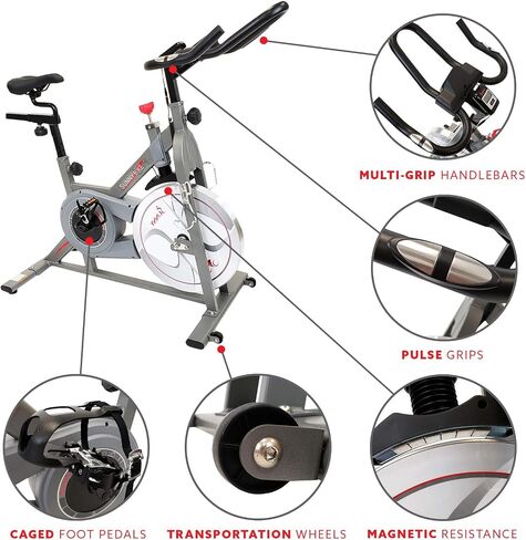 Sunny Health & Fitness Synergy Series Magnetic Indoor Cycling Exercise Bike in Saudi Arabia