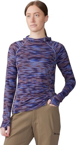 Mountain Hardwear Women's Crater Lake Active Hoody, Berry Vivid Frequency Print, Small in Saudi Arabia